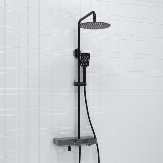 Душевой комплект WasserKRAFT A114.258.130.CB Thermo черный